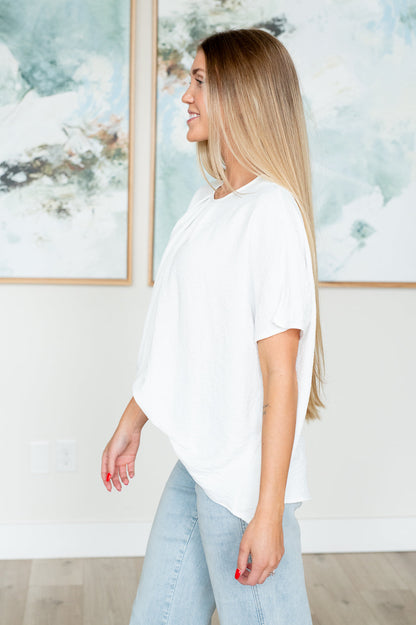 Mild Moments Pleat Detail Top Ave Shops