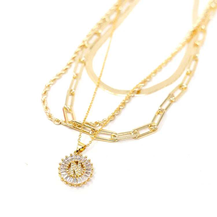 PREORDER: Mini Radiant Initial Necklace Ave Shops