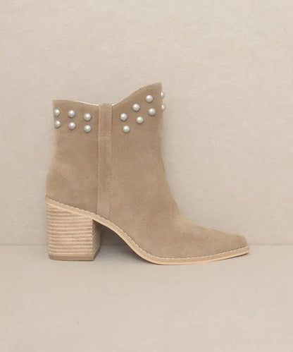 OASIS SOCIETY Alofi - Studded Collar Booties KKE Originals