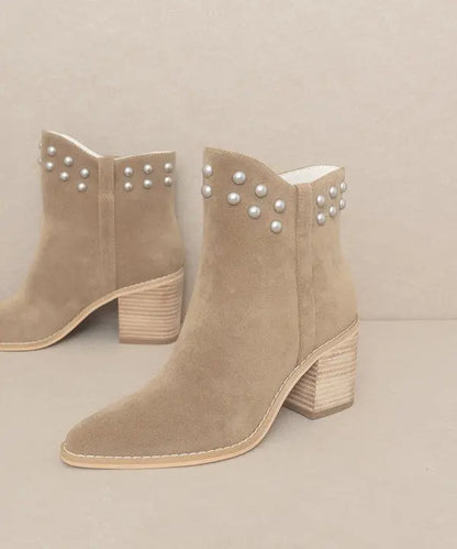 OASIS SOCIETY Alofi - Studded Collar Booties KKE Originals