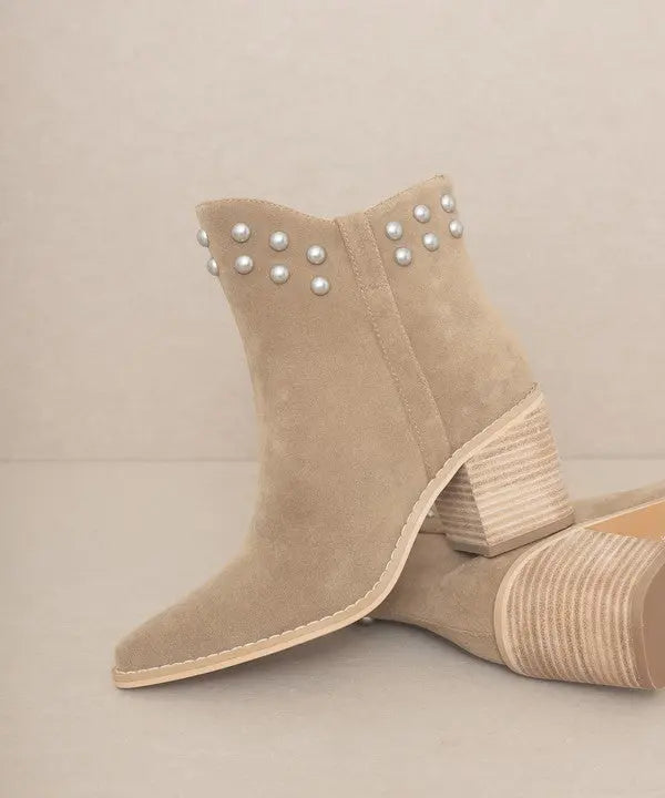 OASIS SOCIETY Alofi - Studded Collar Booties KKE Originals