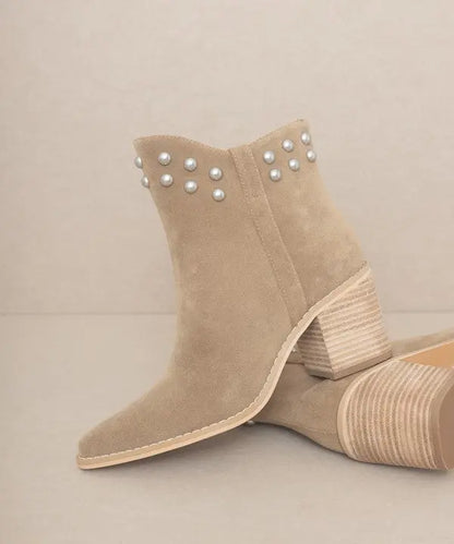 OASIS SOCIETY Alofi - Studded Collar Booties KKE Originals