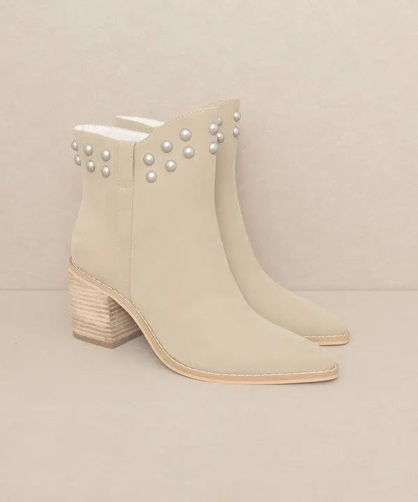 OASIS SOCIETY Alofi - Studded Collar Booties KKE Originals