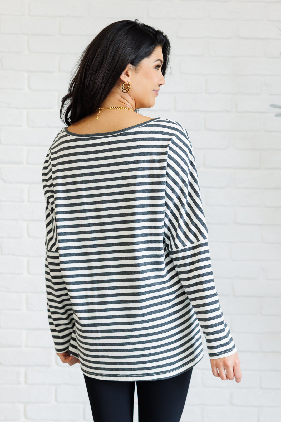 Obviously Mine Striped Oversized Top Ave Shops