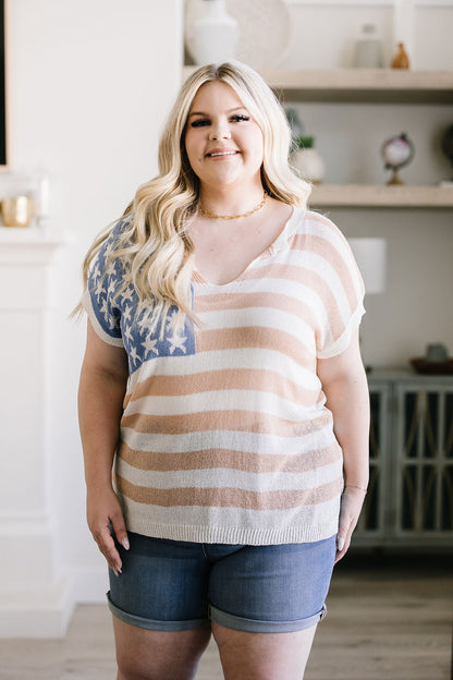 Old Glory Sleeveless Sweater Ave Shops