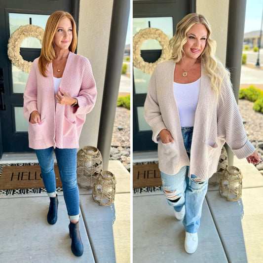 PREORDER: Azalea Oversized Cardigan in Two Colors Ave Shops