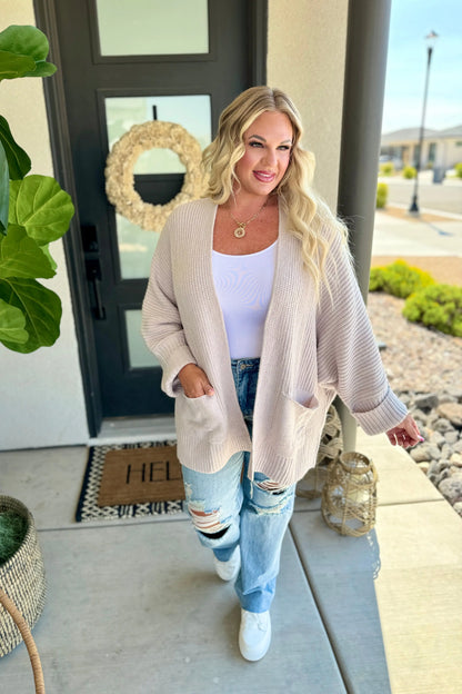 PREORDER: Azalea Oversized Cardigan in Two Colors Ave Shops