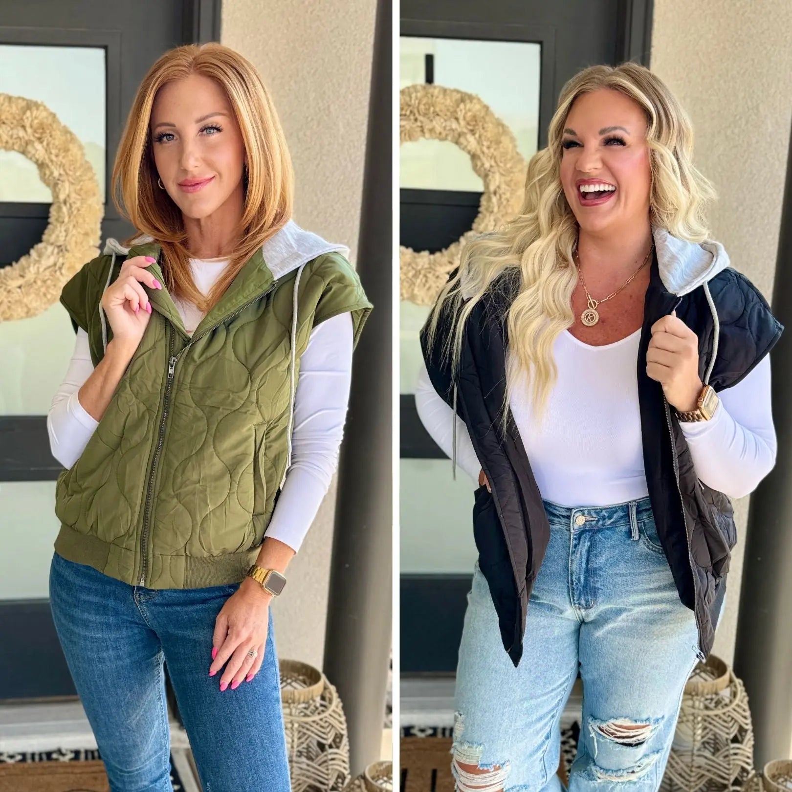 PREORDER: Cheyenne Hooded Puffer Vest in Two Colors Ave Shops