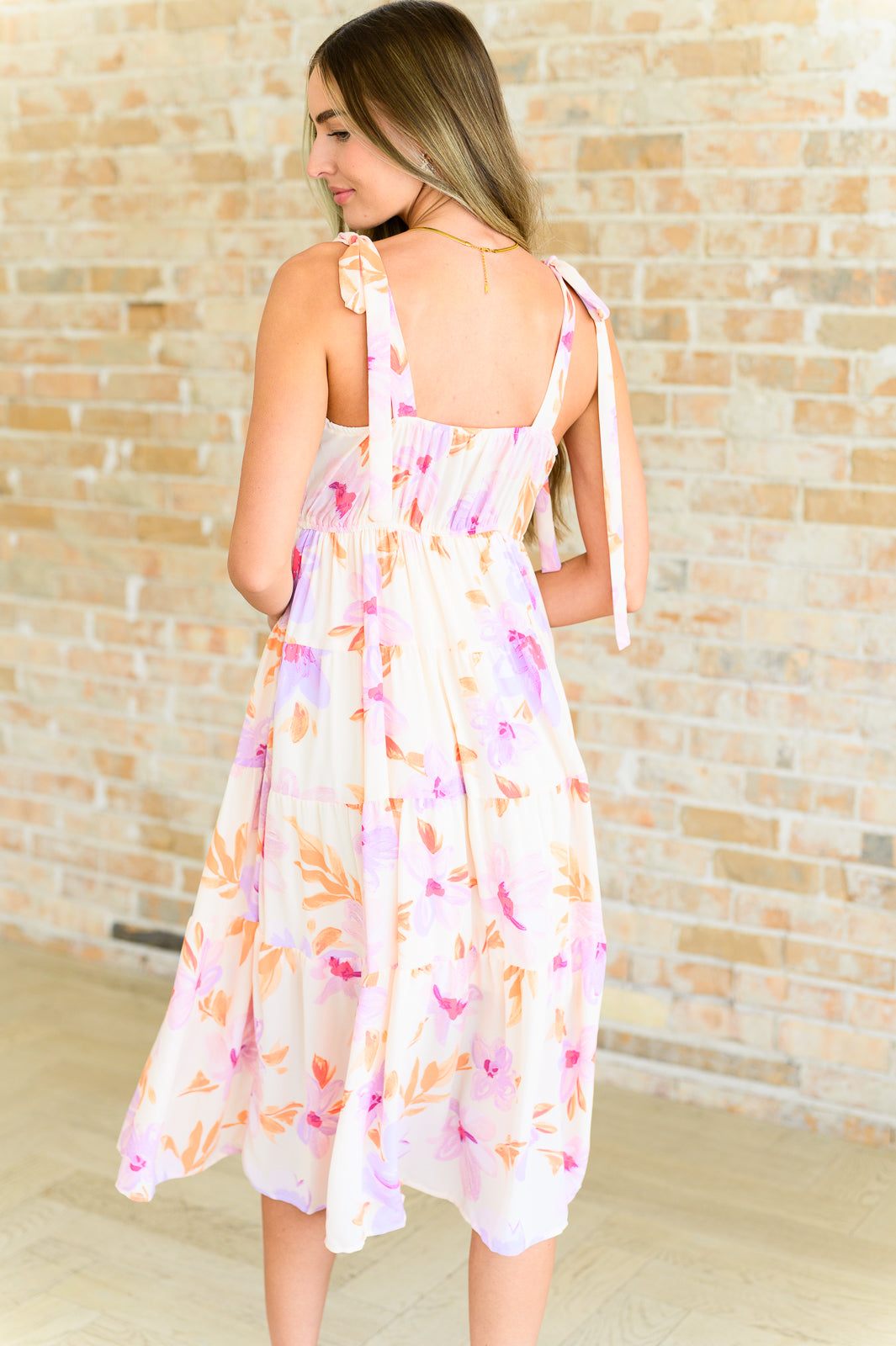 Pastel Petals Floral Midi Dress Ave Shops