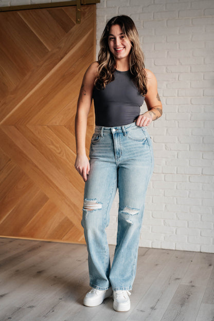 Patricia High Rise Rigid Magic 90's Straight Jeans Ave Shops