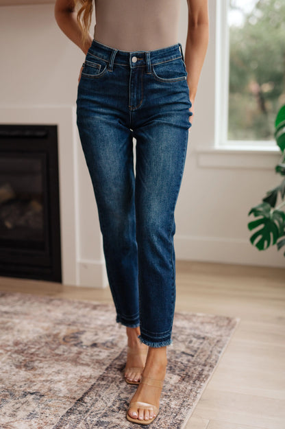 Phillipa High Rise Release Hem Slim Jeans Ave Shops