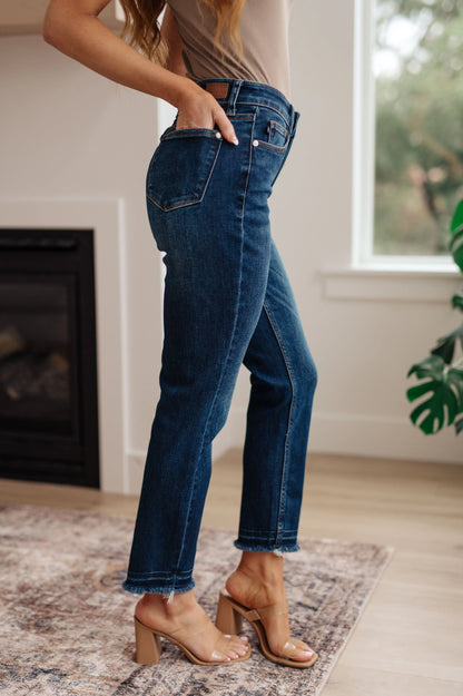 Phillipa High Rise Release Hem Slim Jeans Ave Shops