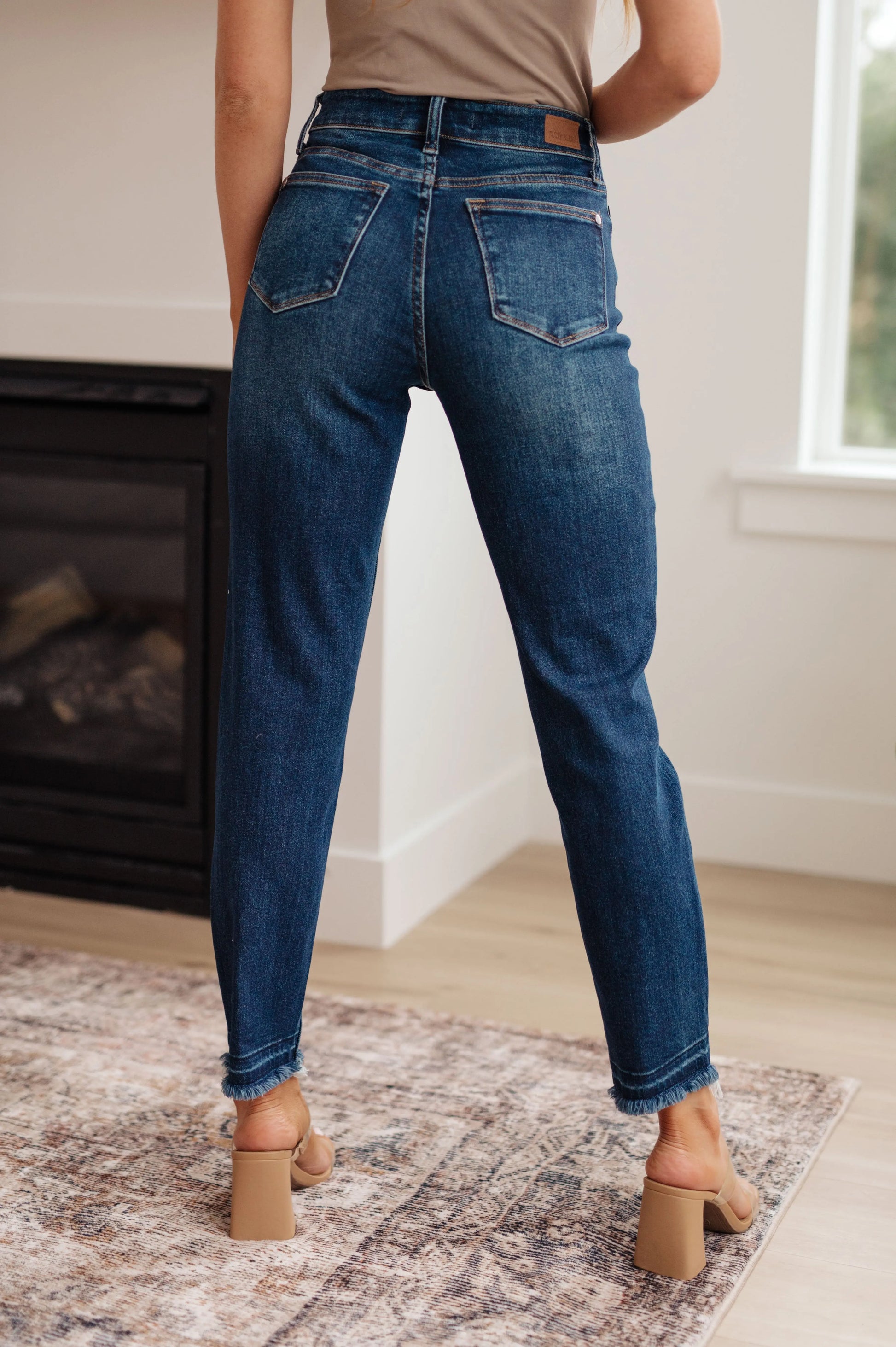 Phillipa High Rise Release Hem Slim Jeans Ave Shops