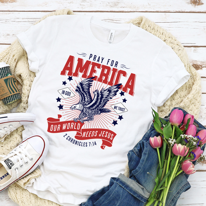 Pray for America Graphic Tee