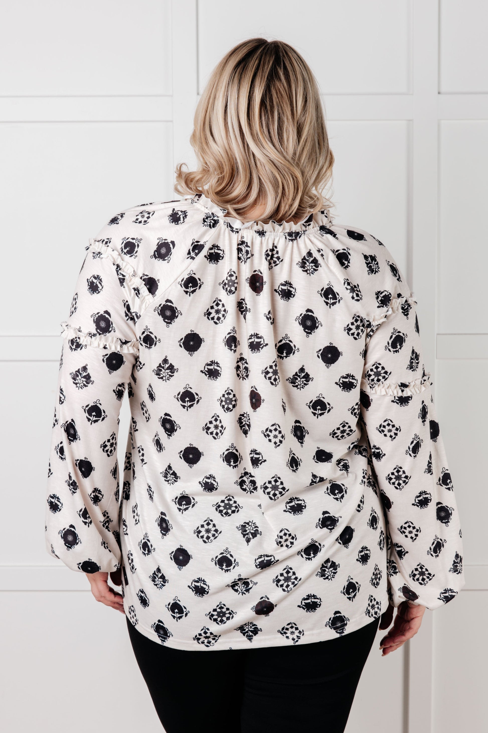 Quick Follow Up Floral Tile Blouse Ave Shops