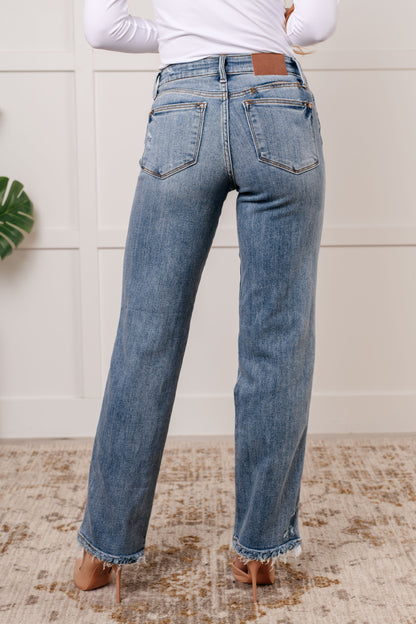 Quinn Mid Rise Cell Phone Pocket Dad Jeans Ave Shops