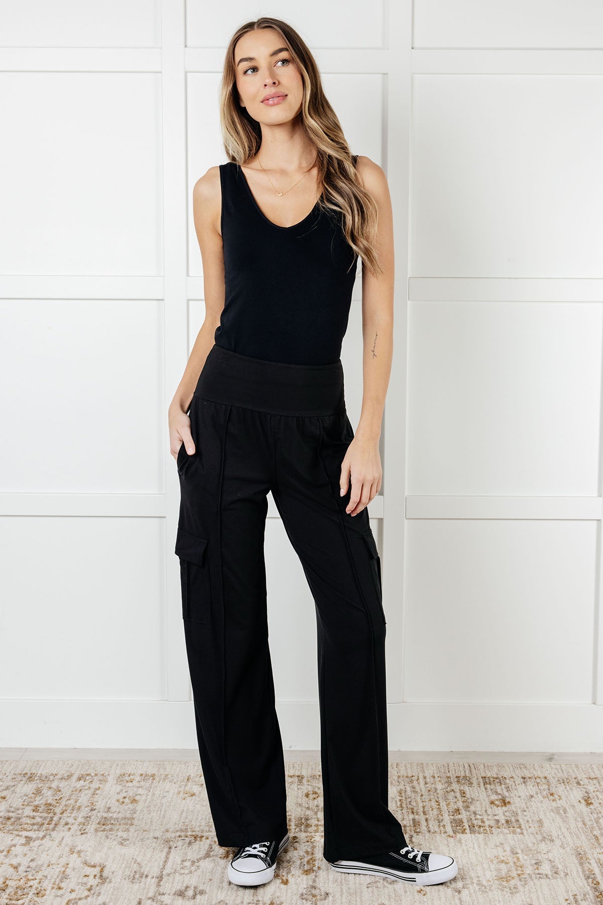 Race to Relax Cargo Pants in Black Ave Shops