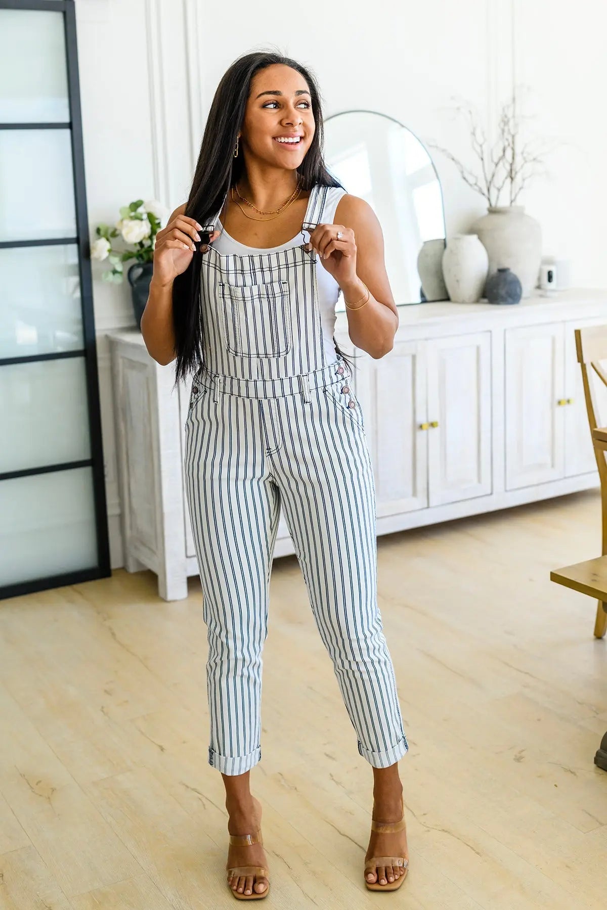 Railroad Stripe Overalls Ave Shops