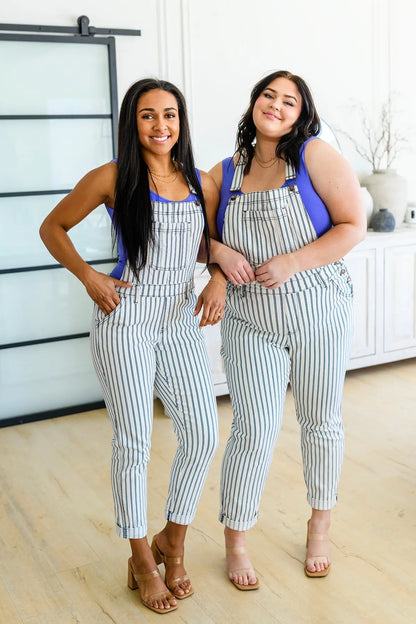 Railroad Stripe Overalls Ave Shops