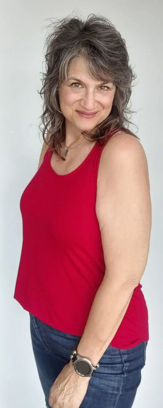 Red Sleeveless Tank Top The Magnolia Cottage Boutique