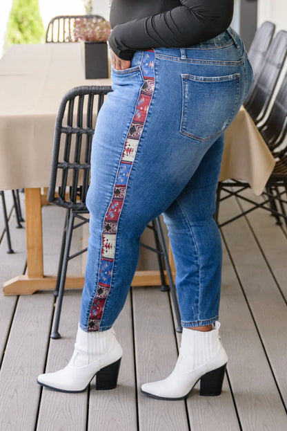 Rio Western Print Relaxed Jeans Ave Shops