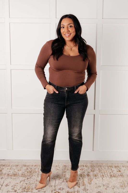 Rita Mid Rise Control Top Slim Jeans Ave Shops