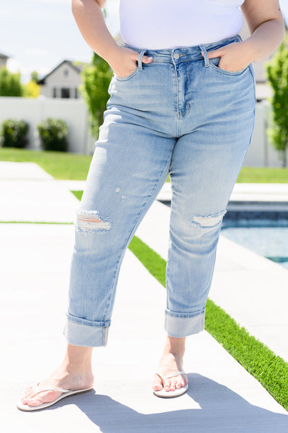 Sam Mid Rise Star Pocket Boyfriend Jeans Ave Shops