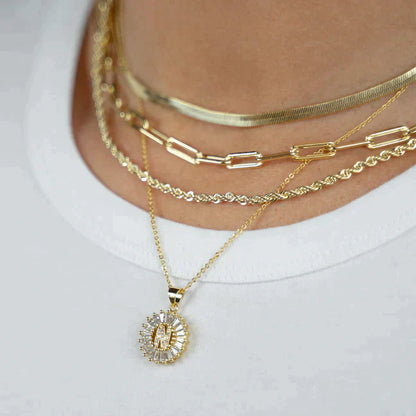 PREORDER: Mini Radiant Initial Necklace Ave Shops