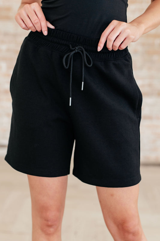Settle In Dad Shorts in Black Ave Shops