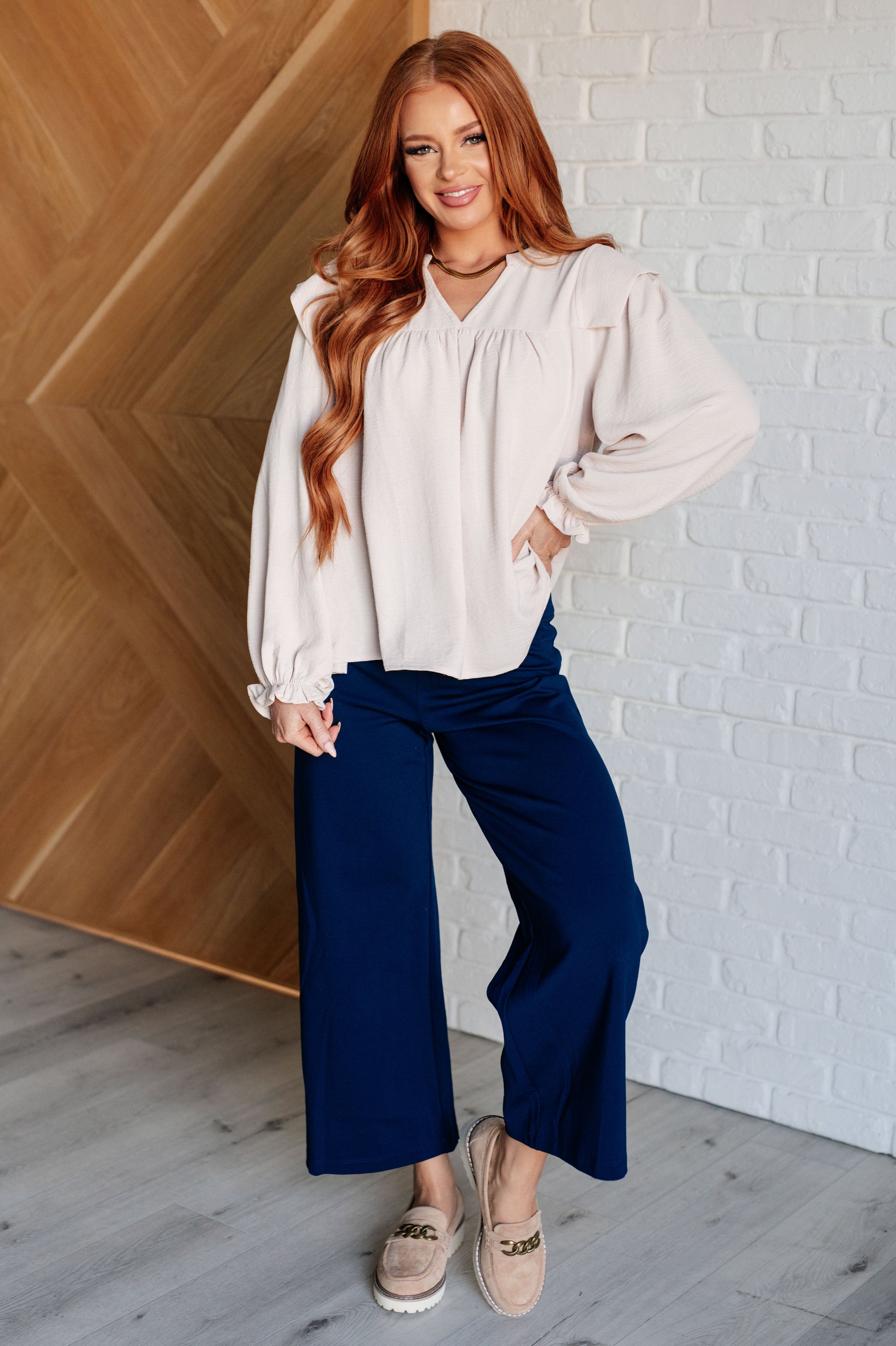 She Ought to Understand Balloon Sleeve Blouse Ave Shops