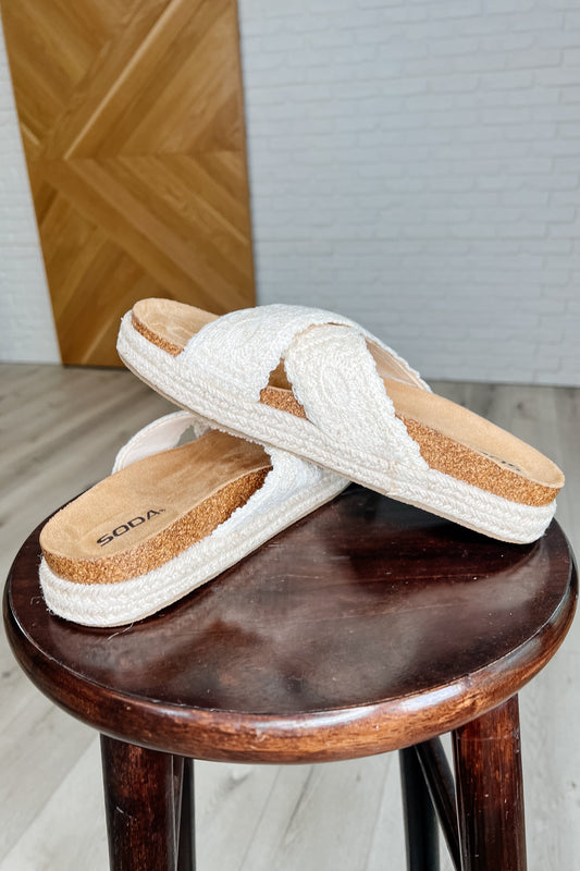 Shoreline Stride Sandals in Sadina Beige Ave Shops