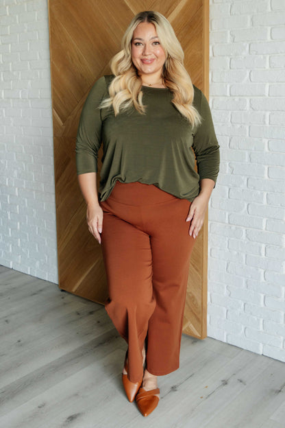 Signature Classic Round Neck Top in Olive Ave Shops