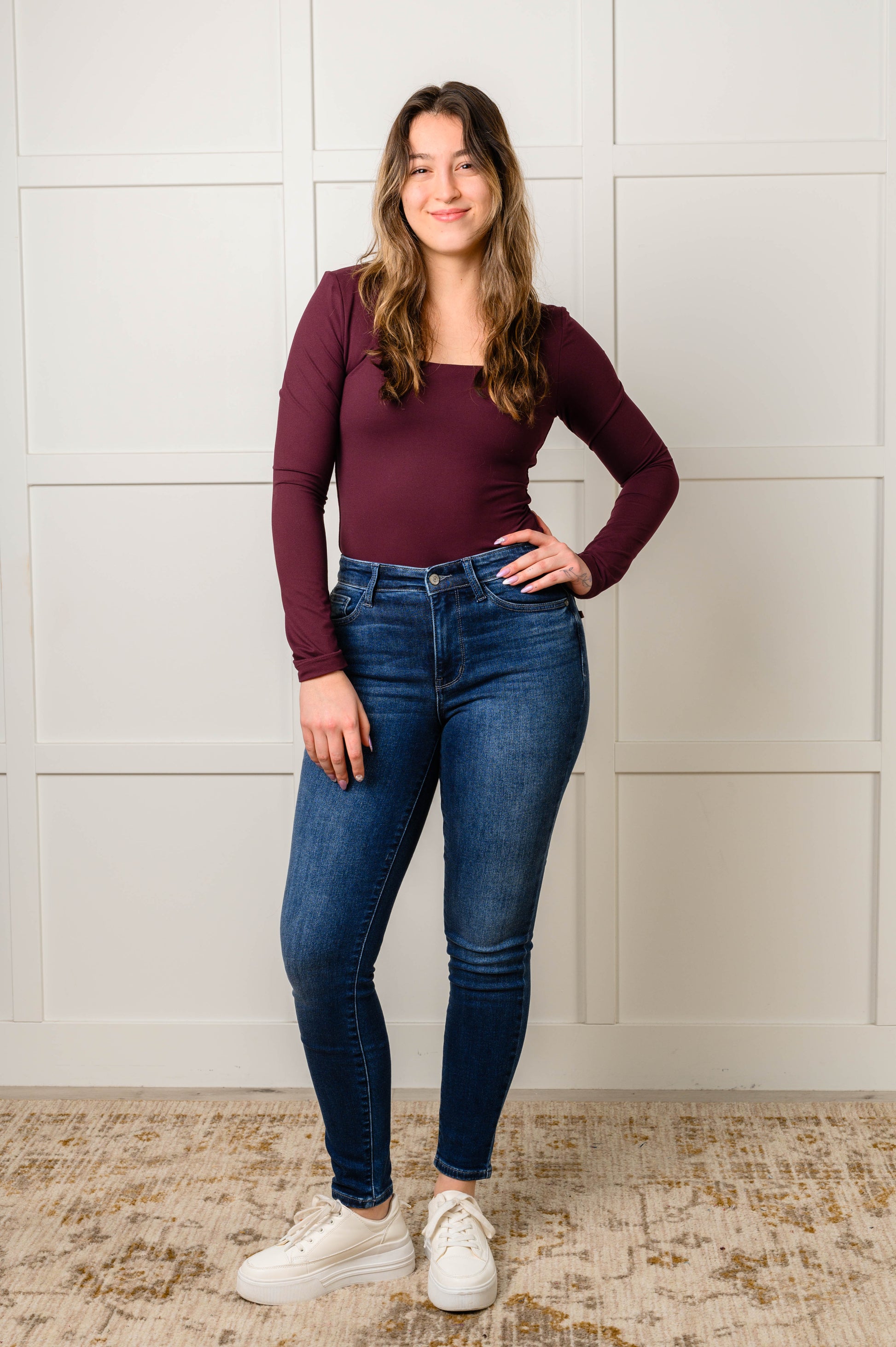 Skylar Mid Rise Thermal Vintage Skinny Jean Ave Shops