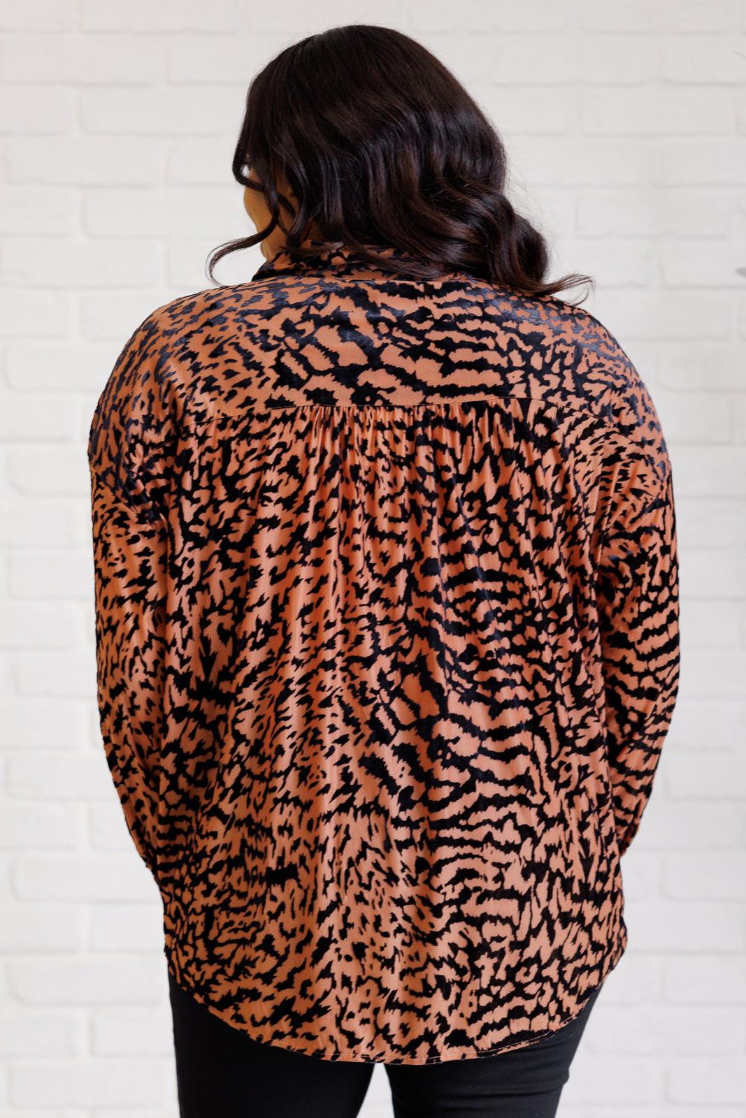 So Fierce Animal Print Blouse Ave Shops