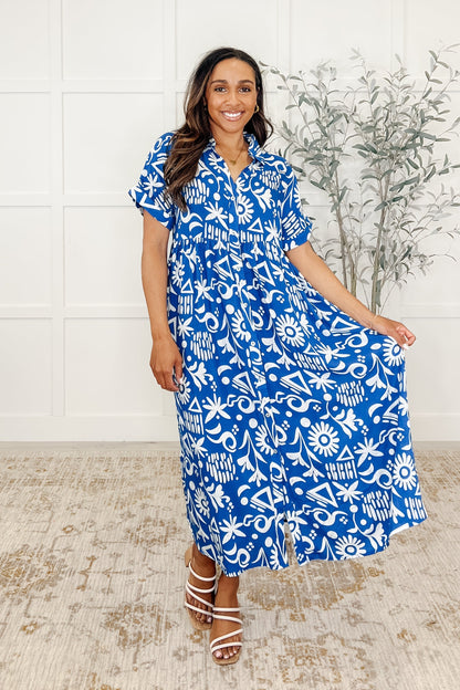 Soft Sonata V-Neck Dress in Blue Ave Shops