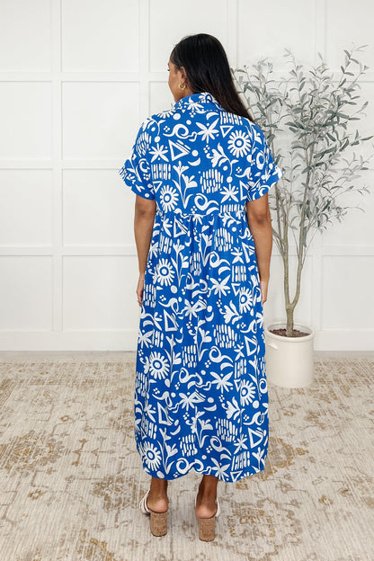Soft Sonata V-Neck Dress in Blue Ave Shops