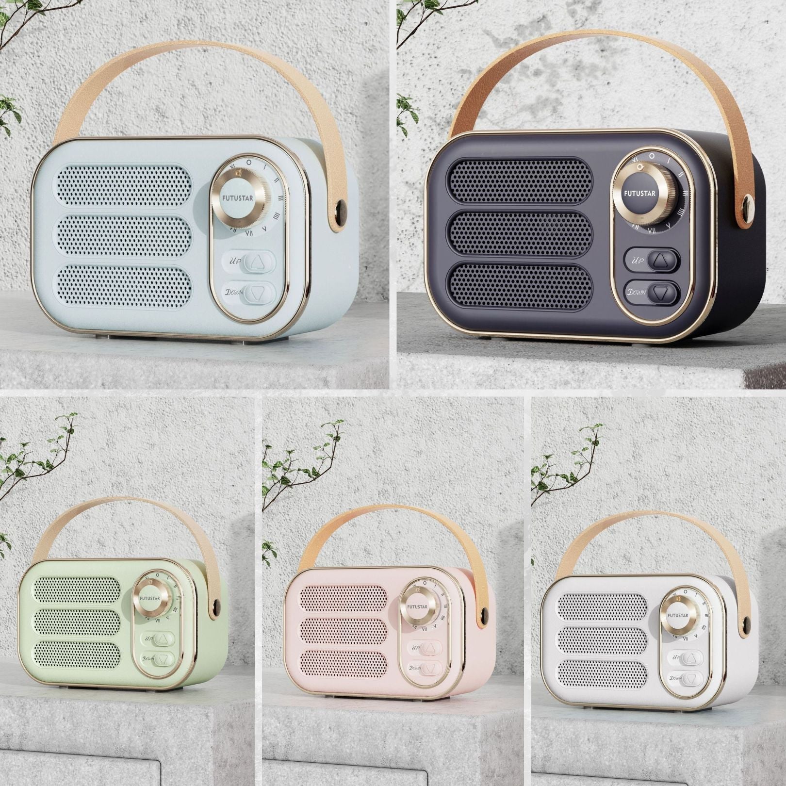 Retro Mini Bluetooth Speaker in Assorted Colors Ave Shops