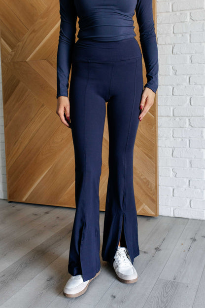 Stamina Stride Flare Leggings in Navy Ave Shops