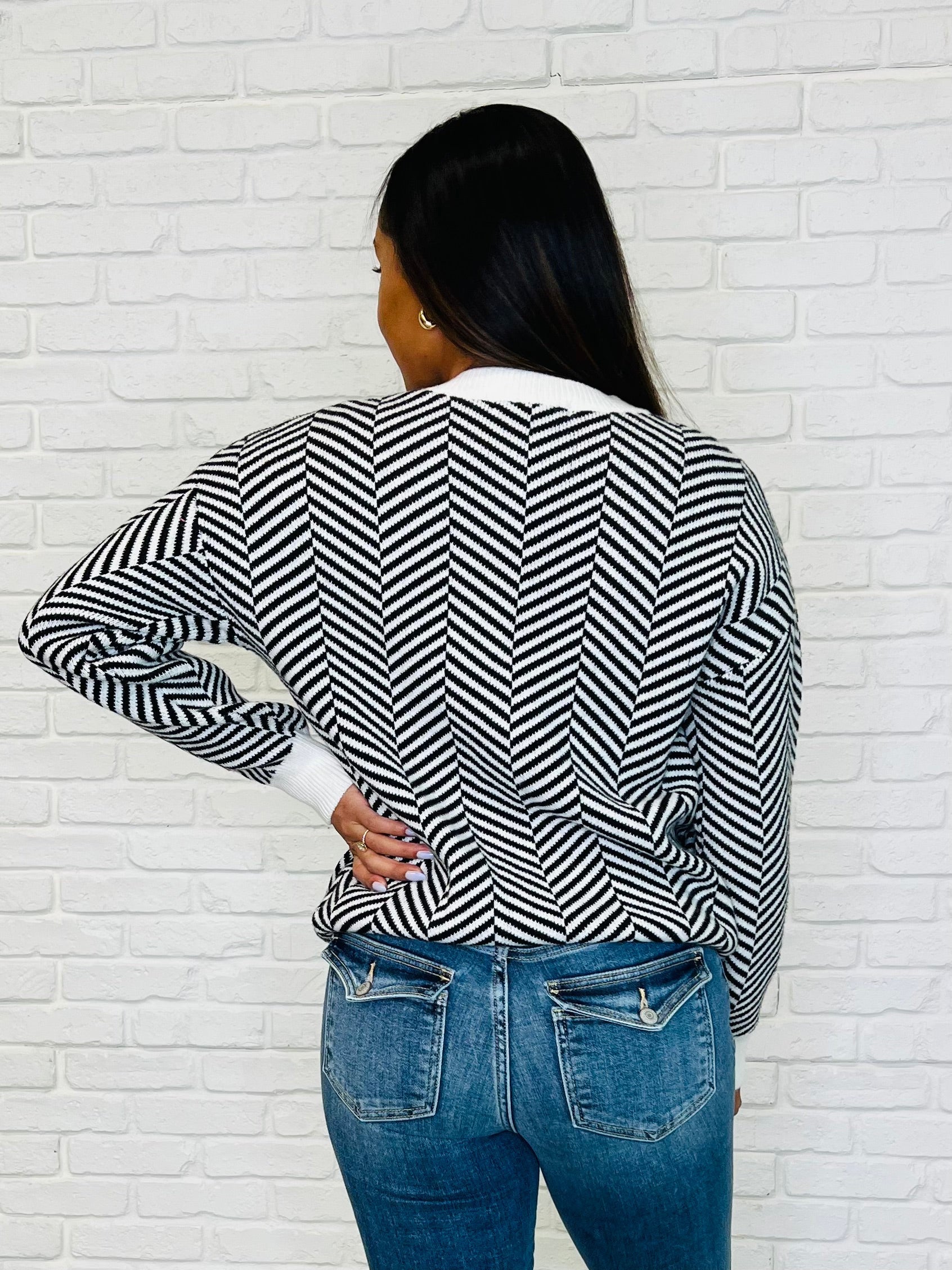 Super Secret Chevron Sweater Ave Shops
