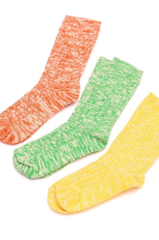 Sweet Heathered Scrunch Socks Set of 3 Pairs Ave Shops