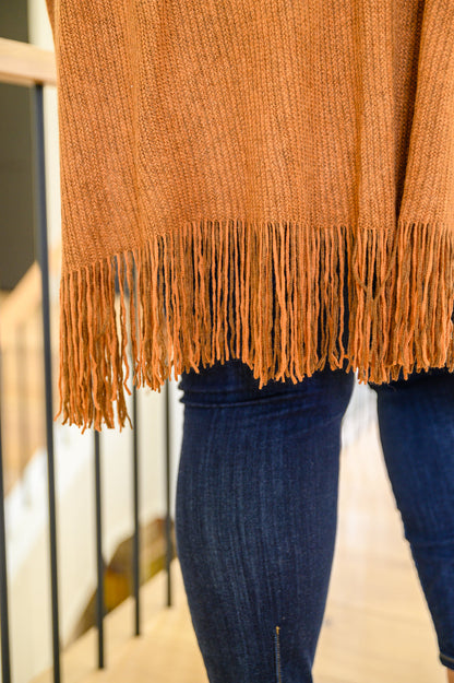 Tell My Story Rib Knit Kimono In Camel Ave Shops