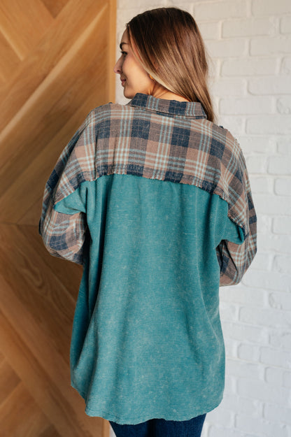 Tied for Time Thermal Plaid Button Up Ave Shops