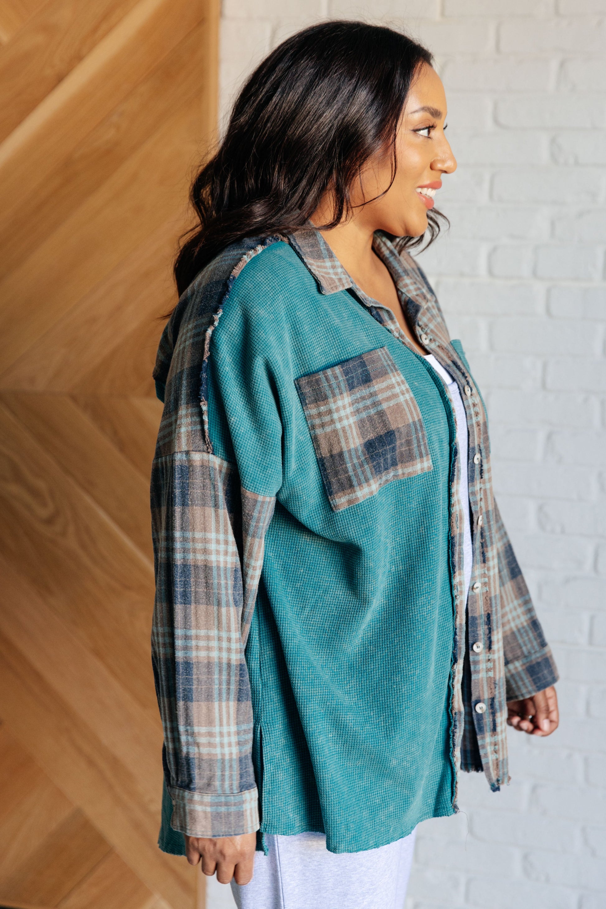 Tied for Time Thermal Plaid Button Up Ave Shops