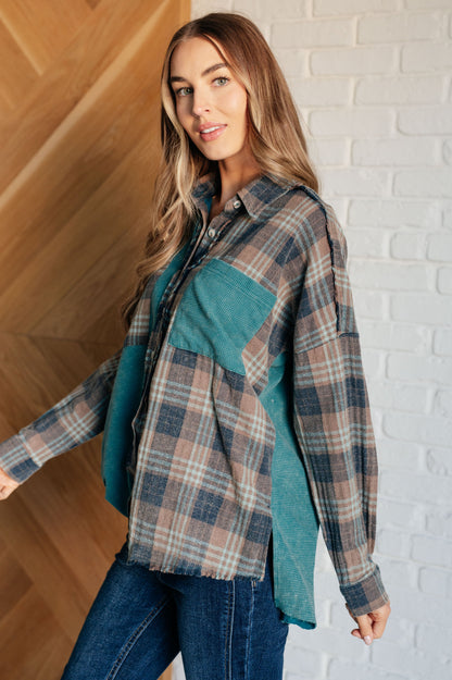 Tied for Time Thermal Plaid Button Up Ave Shops