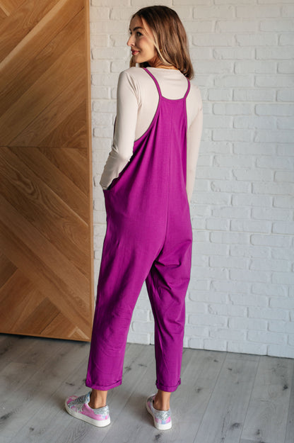 Totally Me Spaghetti Strap Jumpsuit in Light Plum Ave Shops