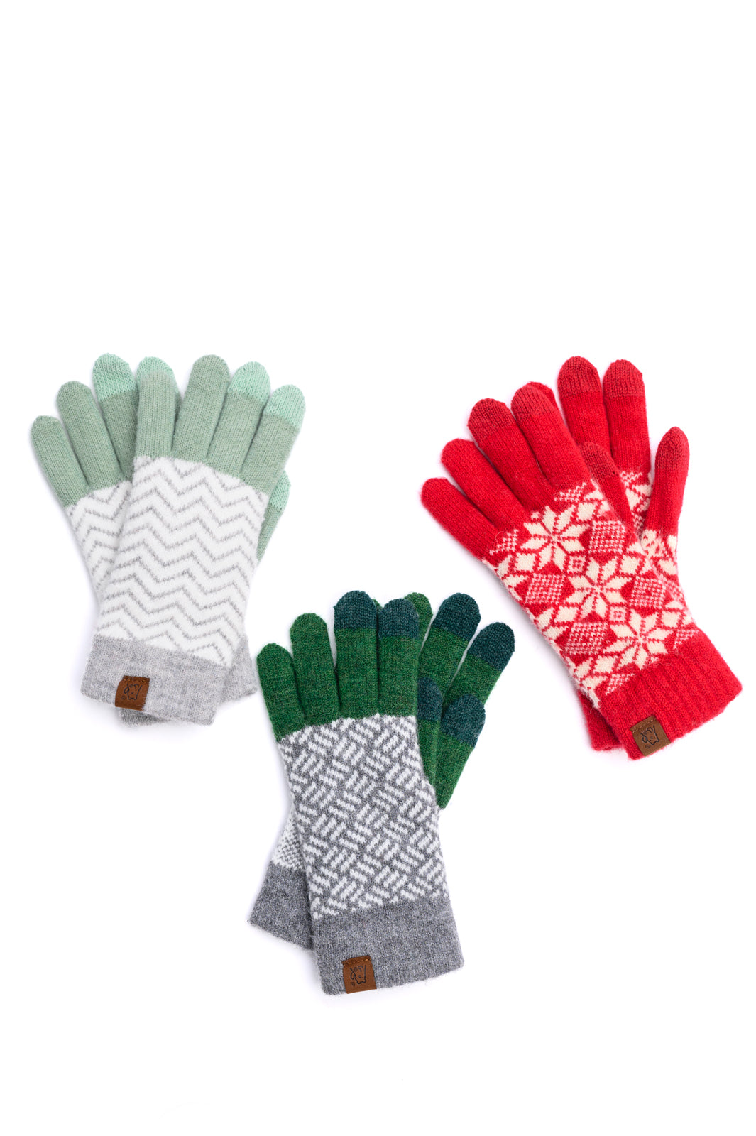 Touch and Go Patterned Glove Trio Ave Shops