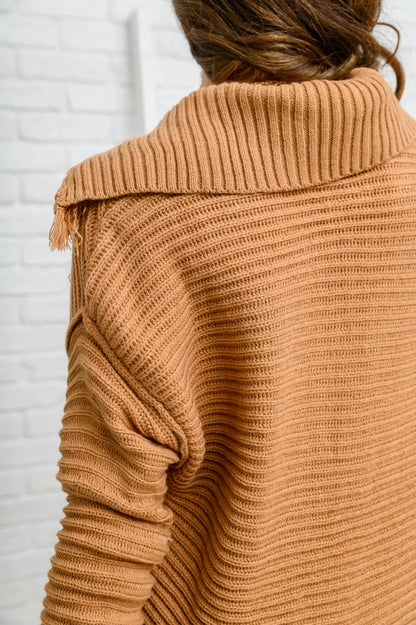 Travel Far & Wide Sweater in Taupe Ave Shops