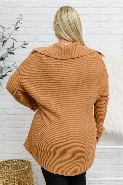 Travel Far & Wide Sweater in Taupe Ave Shops