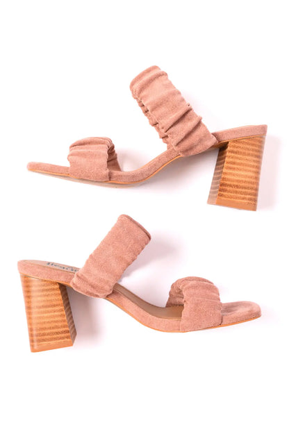 Tropic Like it's Hot Heels in Blush Suede Ave Shops