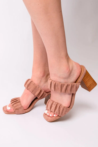 Tropic Like it's Hot Heels in Blush Suede Ave Shops